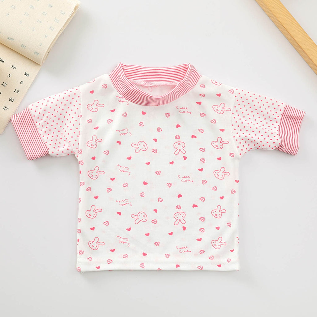 Caqnni 8PCS Layette Gift Sets 0-3M Baby Boy s Girl Boy Suit Outfit Sets One Size Clothes Set to 0-3M Layette Gift Set Shower Gift Set (A03-Pink)