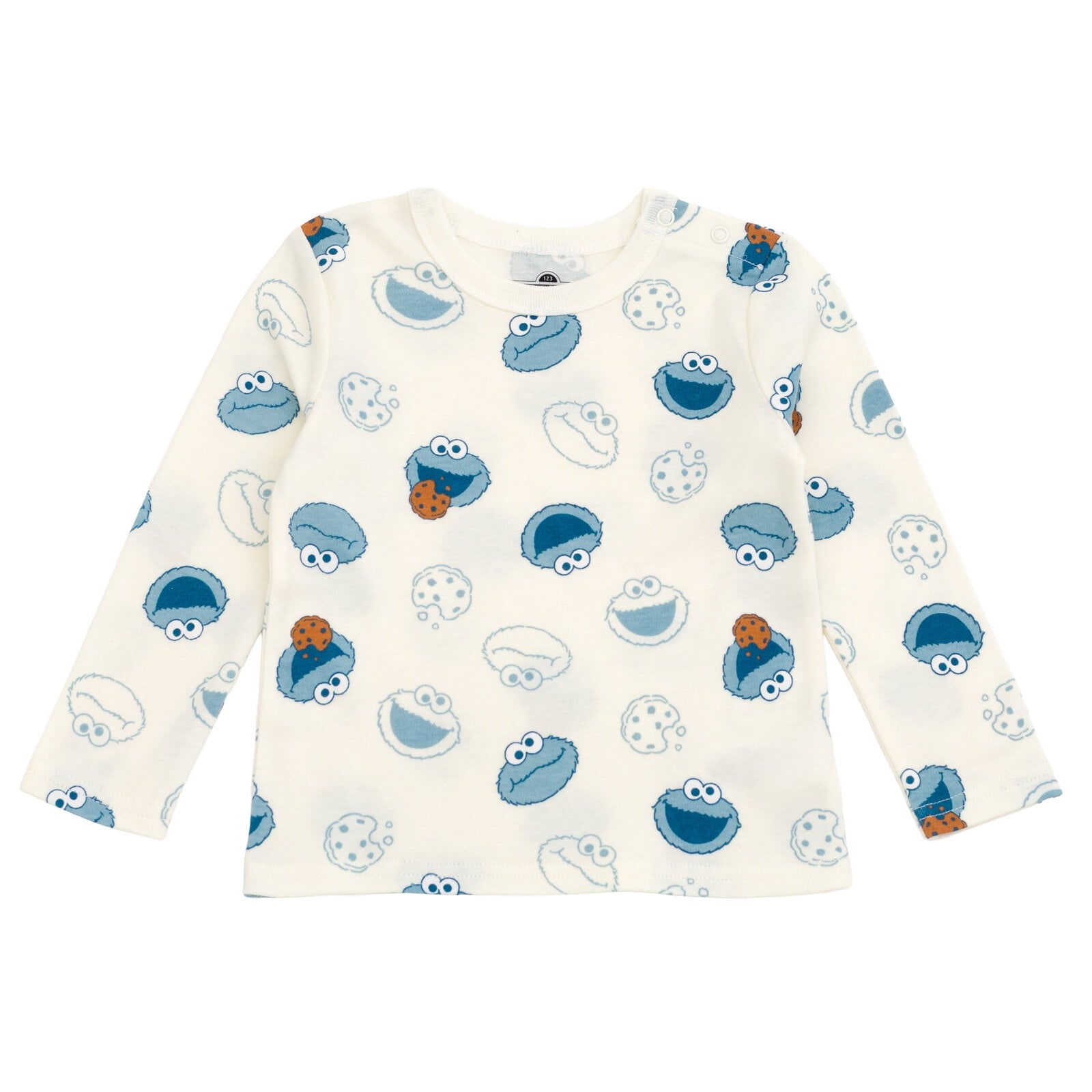 Sesame Street Cookie Monster Corduroy Ribbed Overall and T-Shirt Outfit Set Newborn to Infant