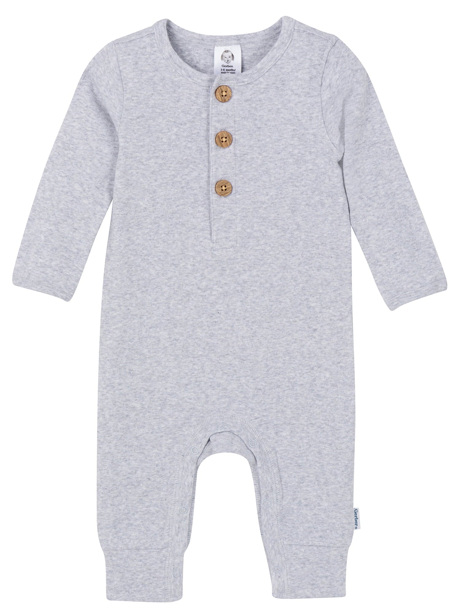 Gerber Baby Neutral Rompers, 2-Pack, Sizes Newborn - 24 Months