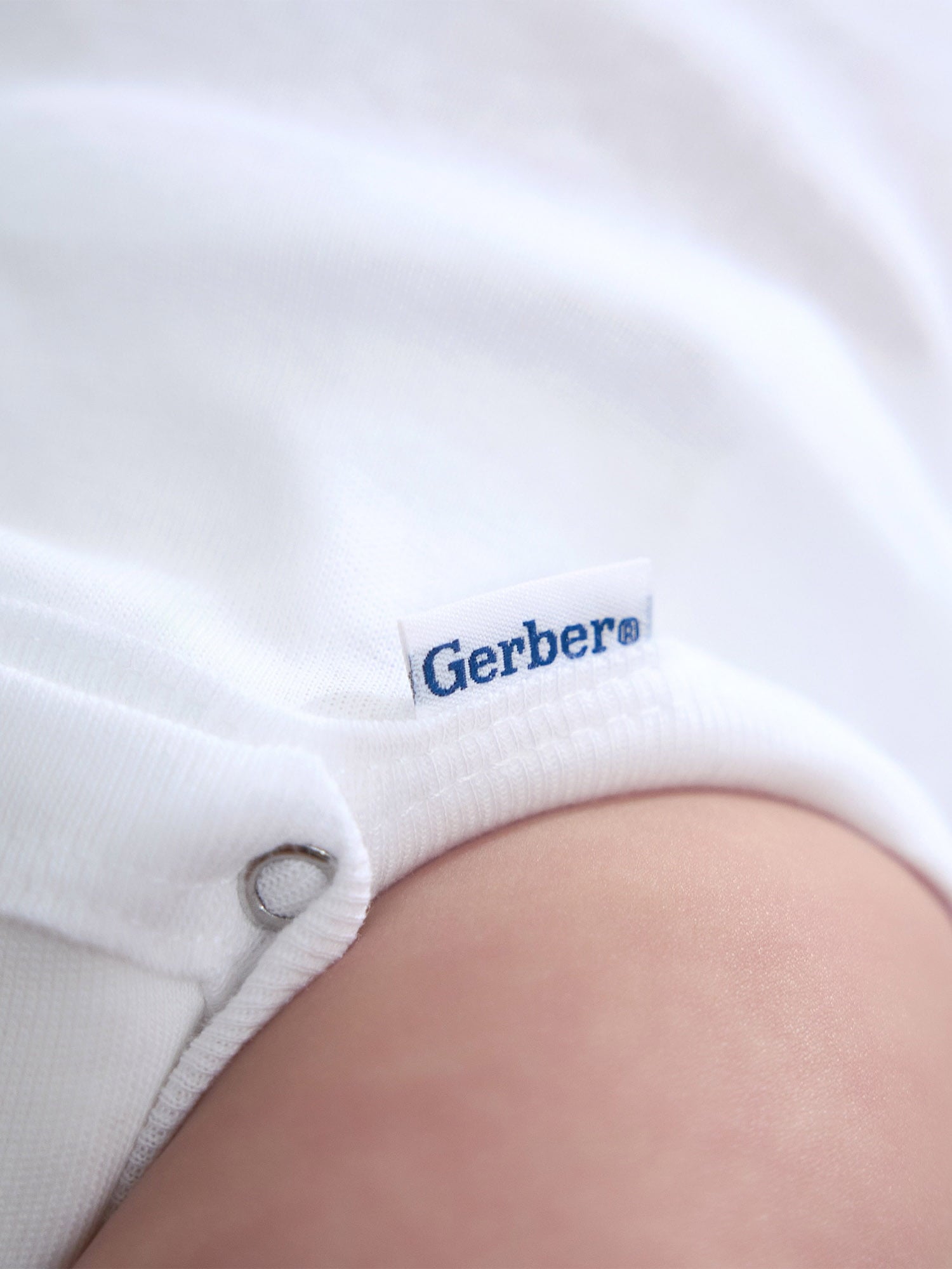 Gerber Gender Neutral Leisure White Long Sleeve Cotton Bodysuit, 3-Pack, Sizes Preemie - 24 Months