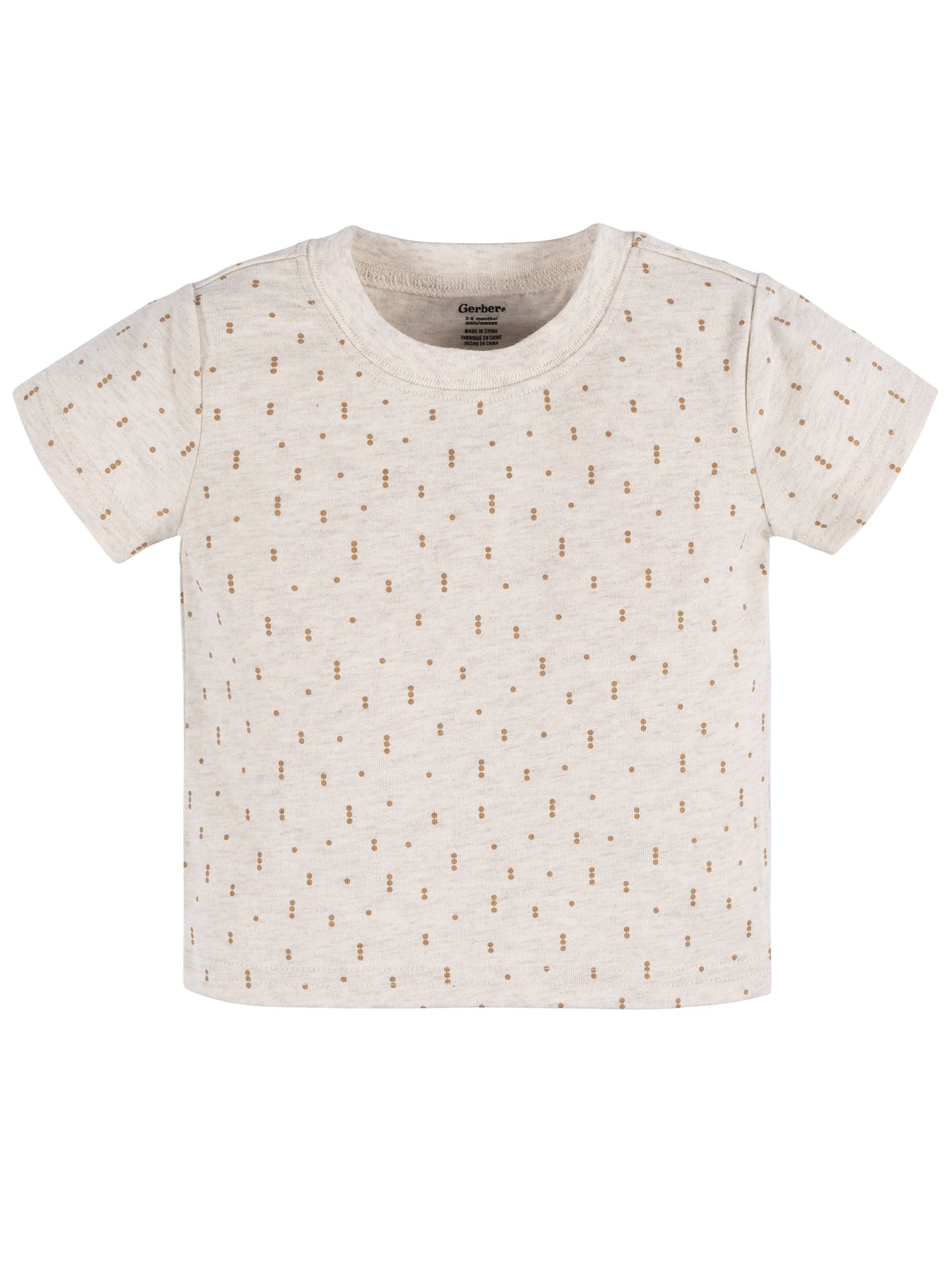 Gerber Baby Neutral T-Shirt and Romper Outfit Set, 2-Piece, Sizes Newborn - 24 Months