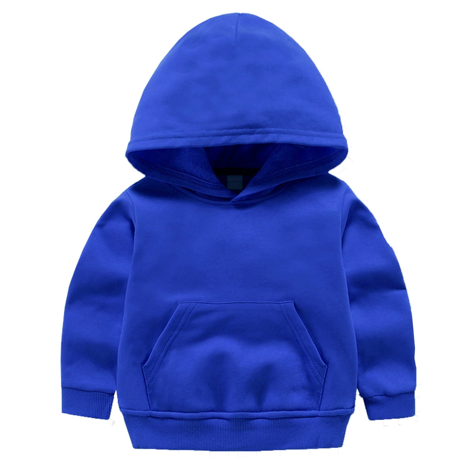 Posijego Toddler Baby Boys Girls Cotton Hoodie Sweatshirt Solid Color Long Sleeve Pullover Soft Casual Top