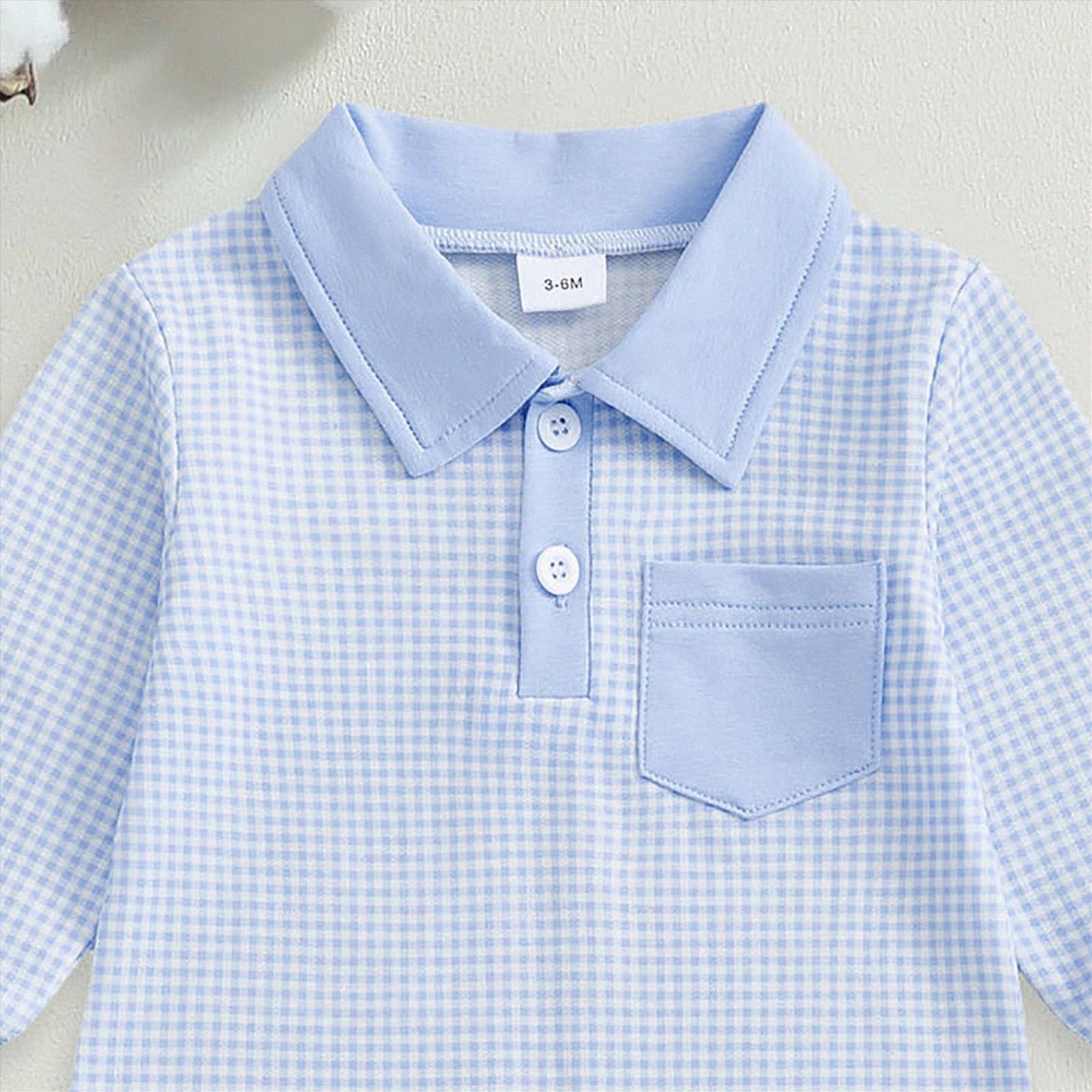 JUMEYU Newborn Winter Clothes Newborn Baby Boy Clothes Print Bodysuit Long Sleeve Jumpsuit Outfits Set 0 3 6 9 12 18 24 Months (Blue,3-6 Months)