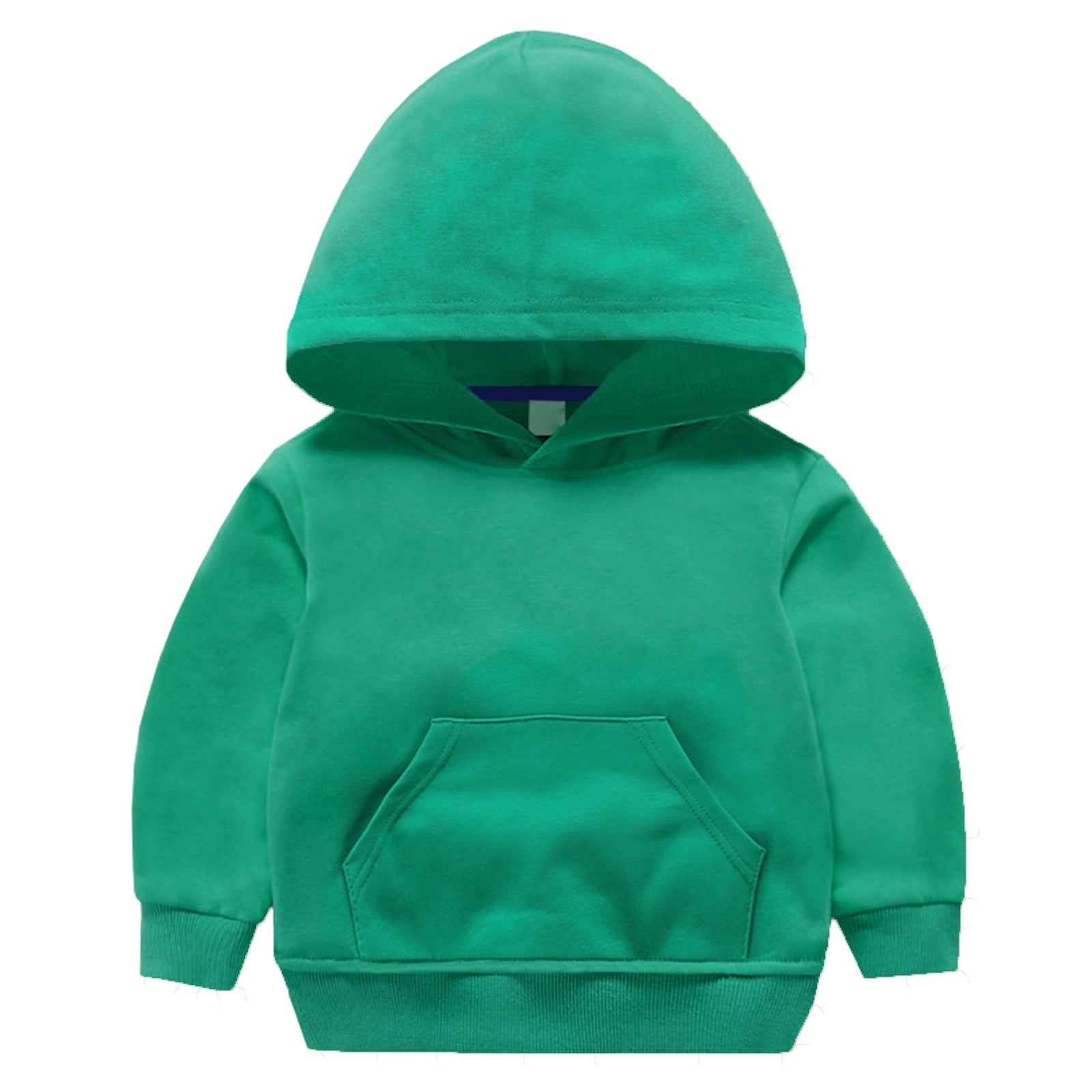 Posijego Toddler Baby Boys Girls Cotton Hoodie Sweatshirt Solid Color Long Sleeve Pullover Soft Casual Top