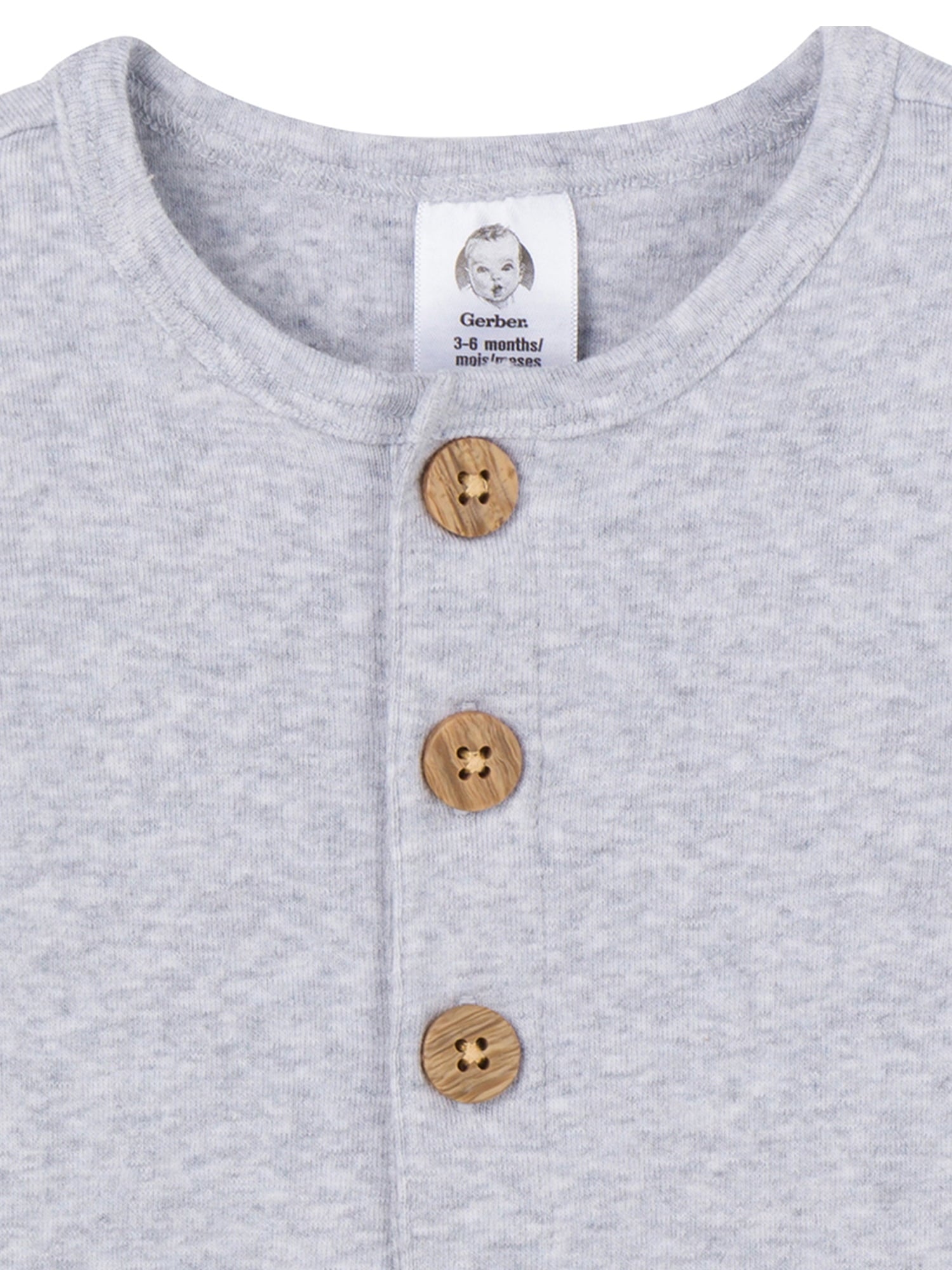 Gerber Baby Neutral Rompers, 2-Pack, Sizes Newborn - 24 Months