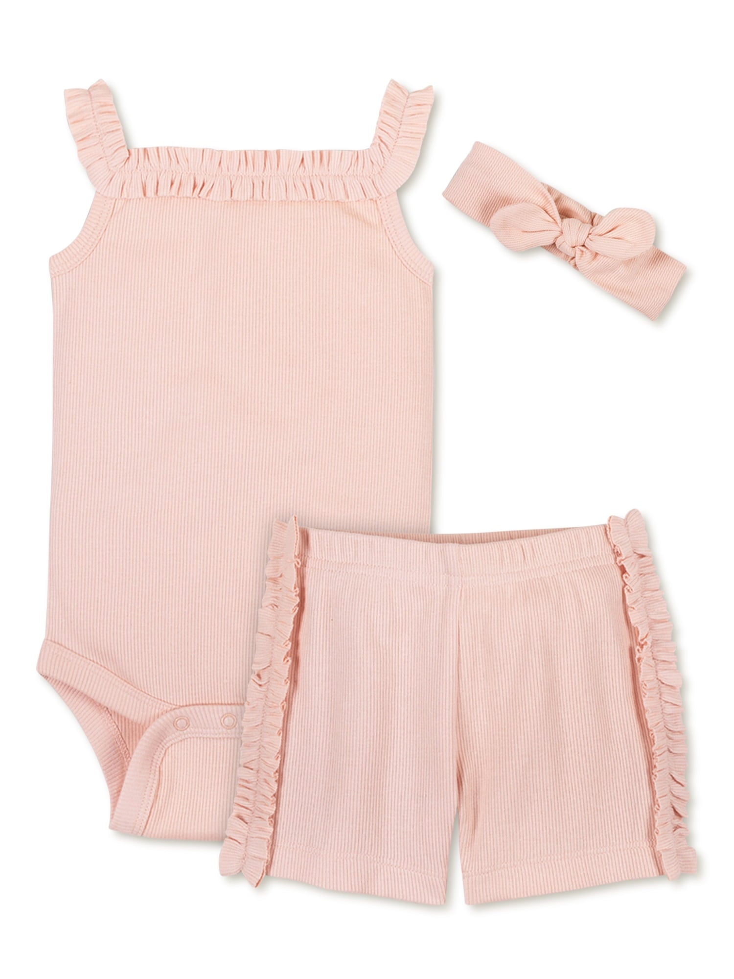 Little Star Organic Infant Girls 6PC Bundle Set, Sizes NB-24M