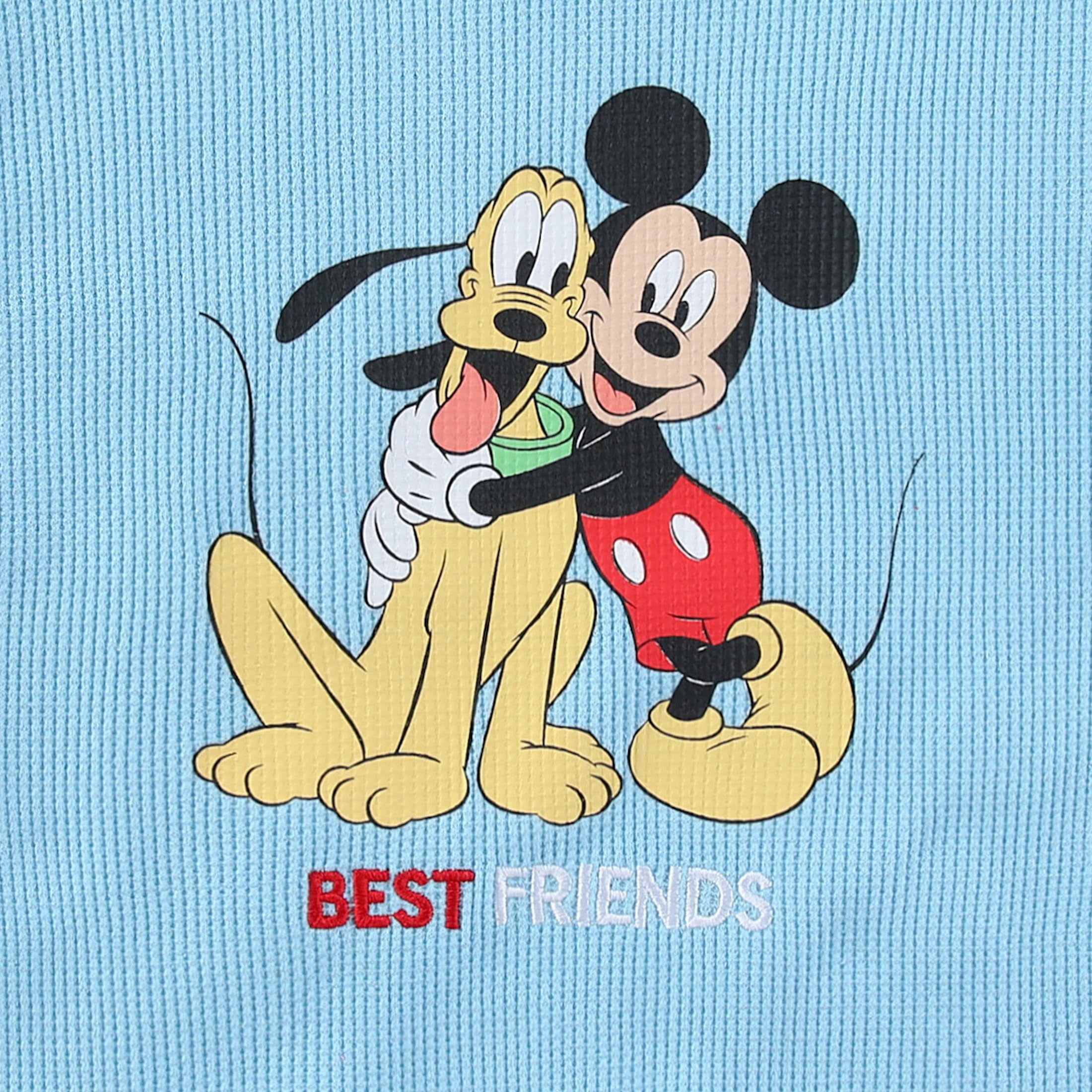 Disney Mickey Mouse Waffle Knit T-Shirt and Shorts Set (Boys), 2 Piece Set, Sizes 12M-5