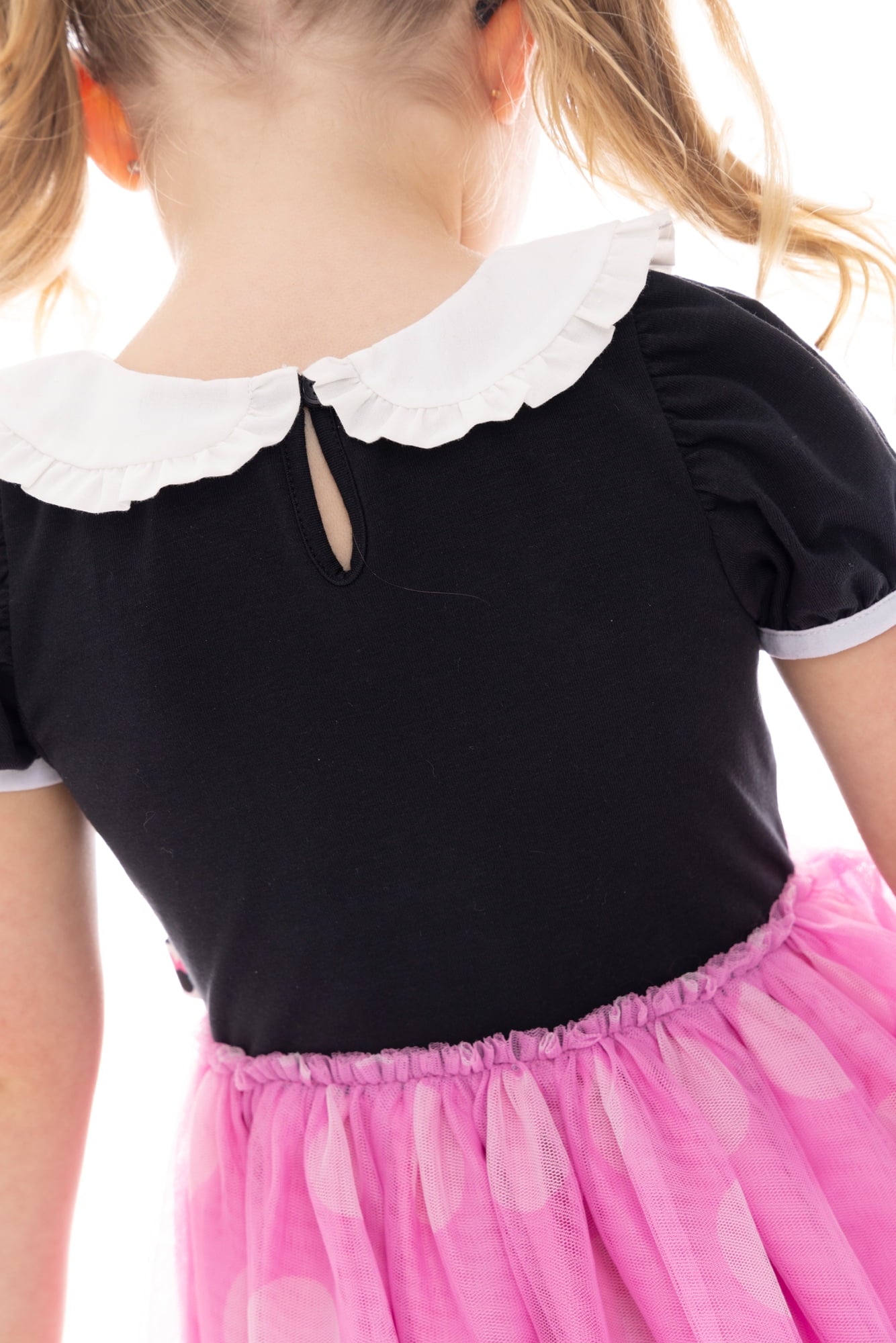 Minnie Mouse Toddler Girls Cosplay Tutu Dress with Puff Sleeves, Sizes 12M-5T