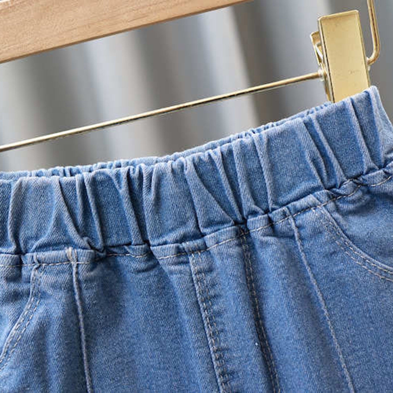 BXINGOHAI Kids Baby Girls Fashion Cute Sweet Wide Leg Flared Pants Toddler Jeans Pants under 5 Watermelon Red,2-3Years