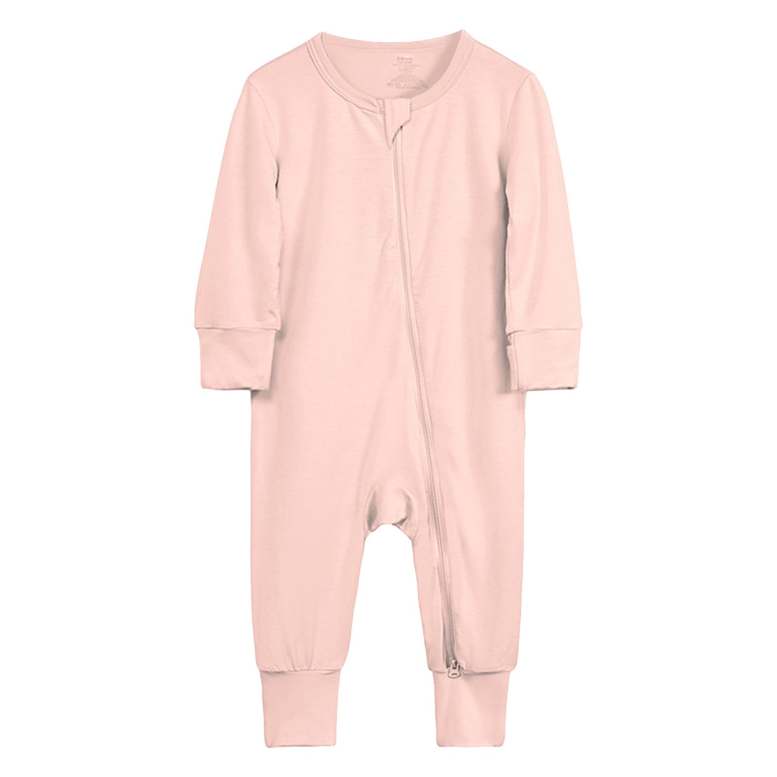 BJUTIR Baby Boy Bodysuits Baby Cotton Rompers Footless Pajamas Zipper Long Sleeve Sleeper Jumpsuit For 6-12 Months