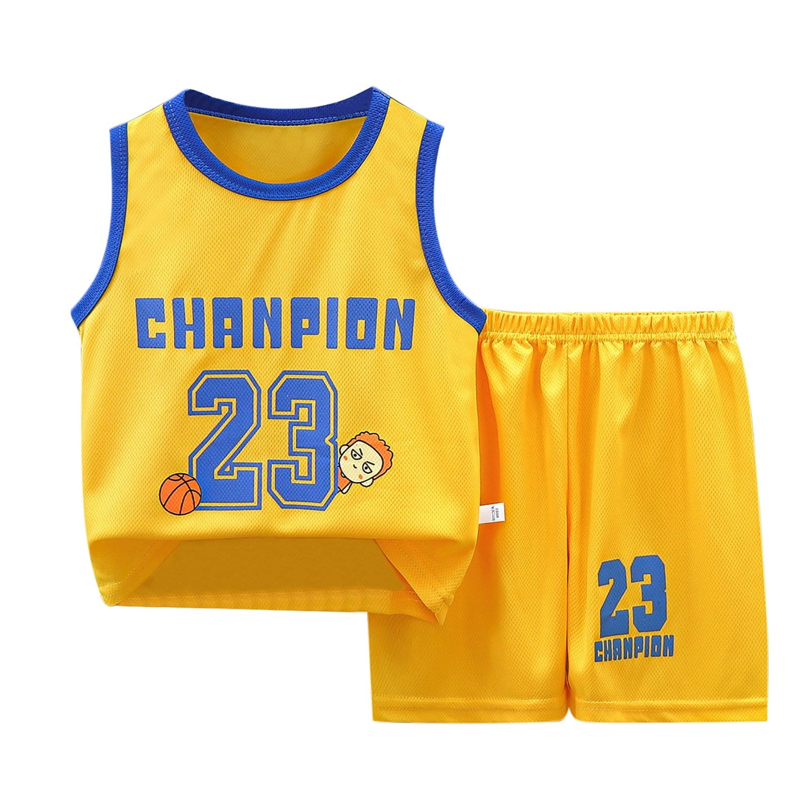 Toddler Basketball Jerseys for Kids Toddler Basketball Jersey Uniform For Boys Summer Sleeveless Mesh Breathable Quick Dry Activewear Black 2-3 Years