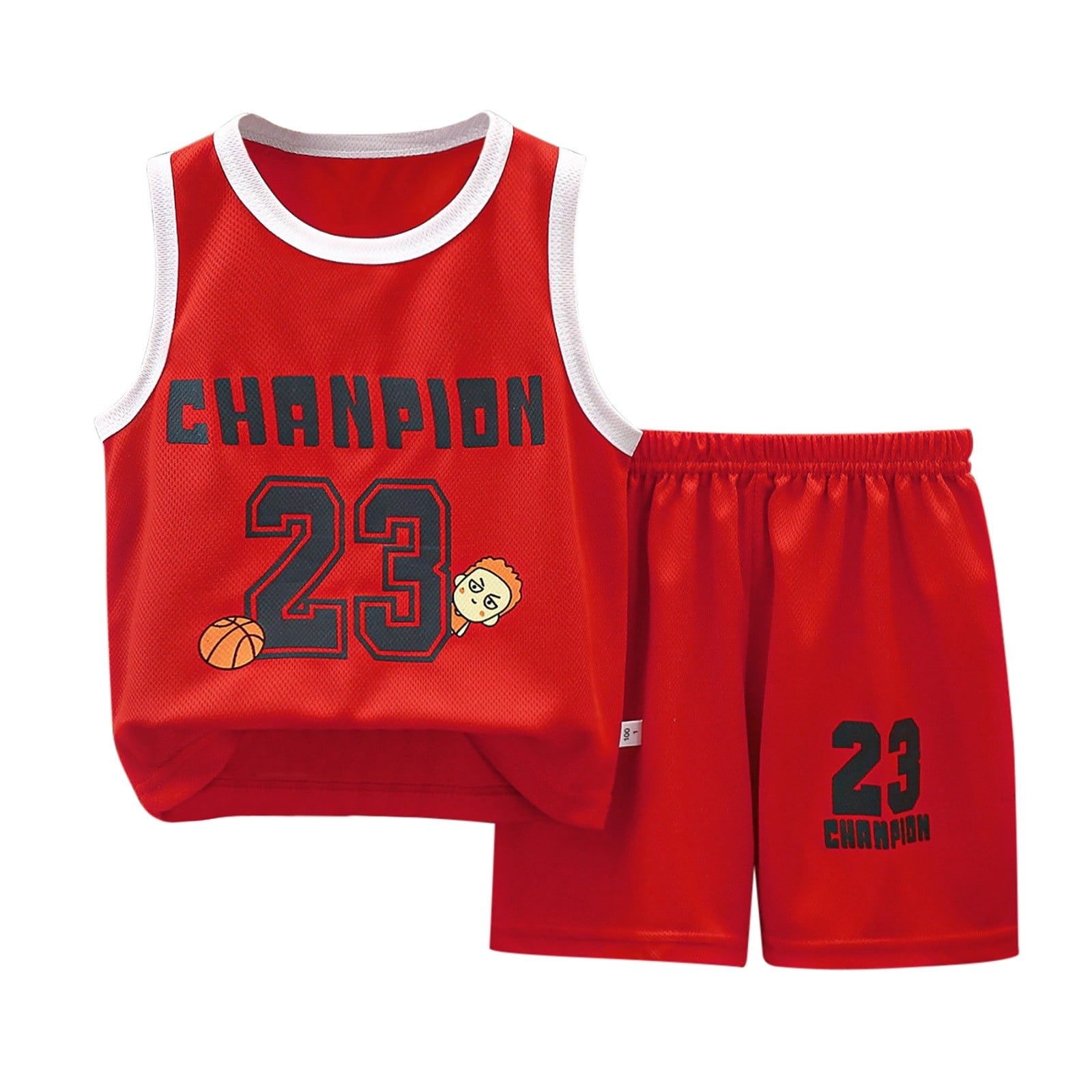 Toddler Basketball Jerseys for Kids Toddler Basketball Jersey Uniform For Boys Summer Sleeveless Mesh Breathable Quick Dry Activewear Black 2-3 Years
