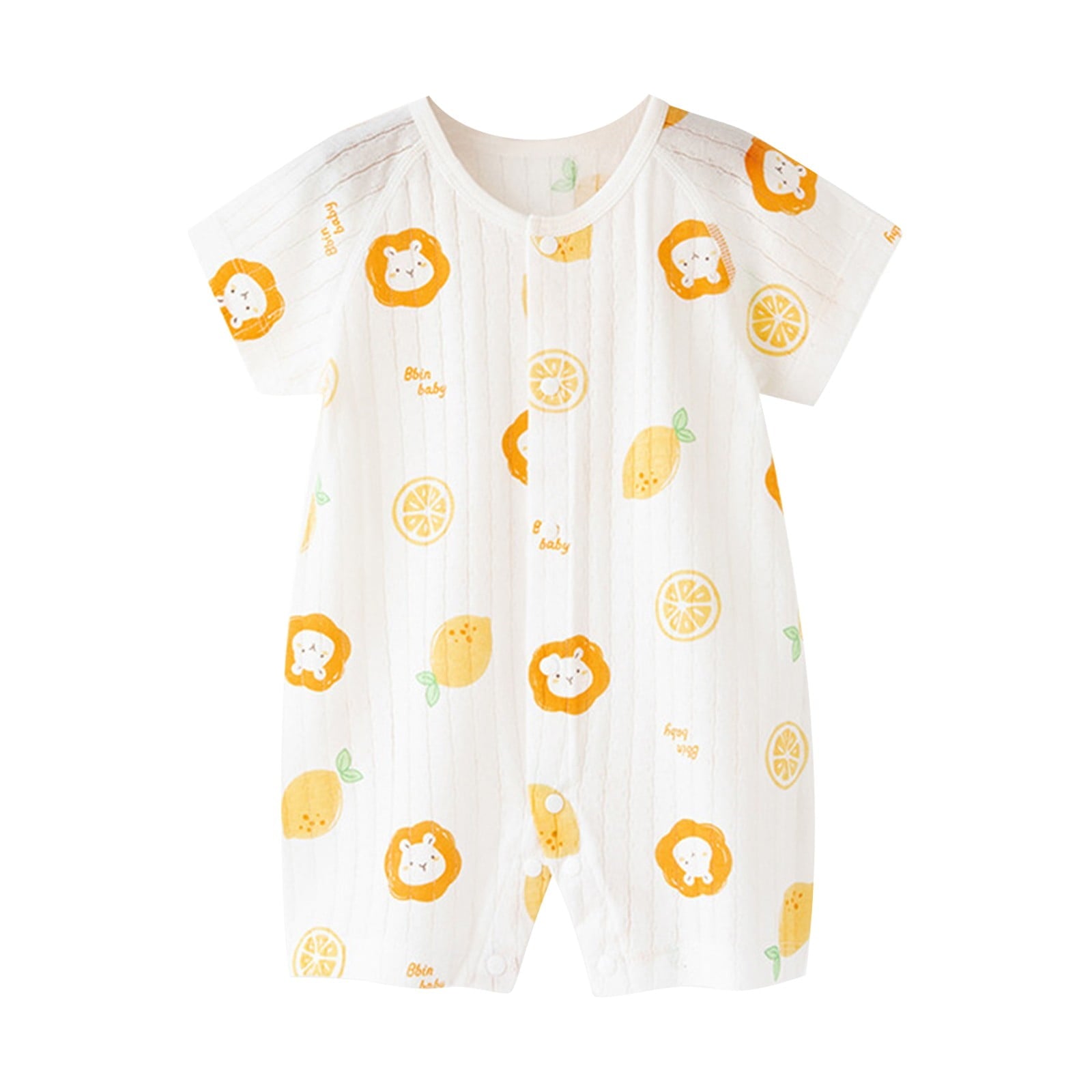 BJUTIR Baby Boy Bodysuits Baby Cotton Rompers Footless Pajamas Zipper Long Sleeve Sleeper Jumpsuit For 6-12 Months