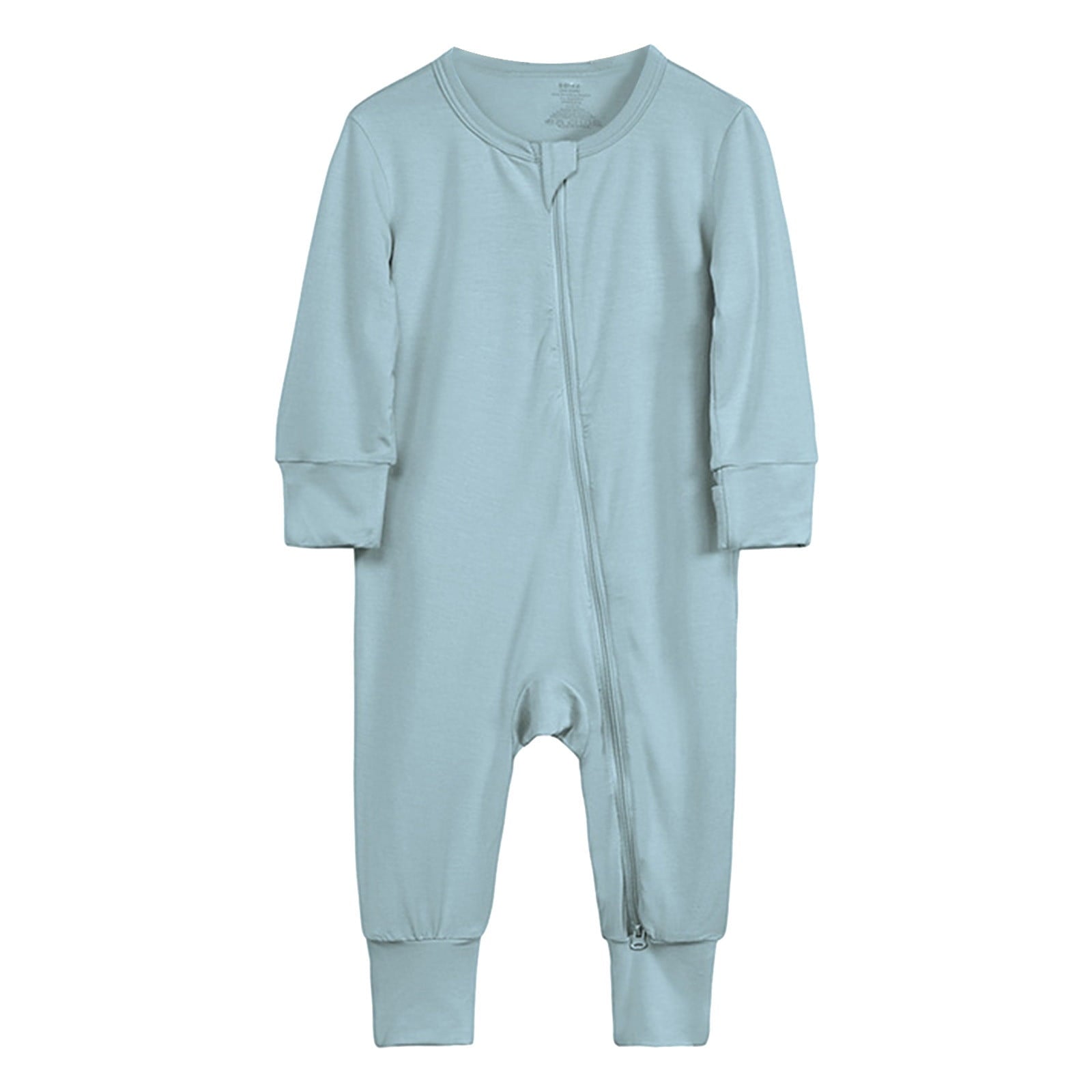 BJUTIR Baby Boy Bodysuits Baby Cotton Rompers Footless Pajamas Zipper Long Sleeve Sleeper Jumpsuit For 6-12 Months