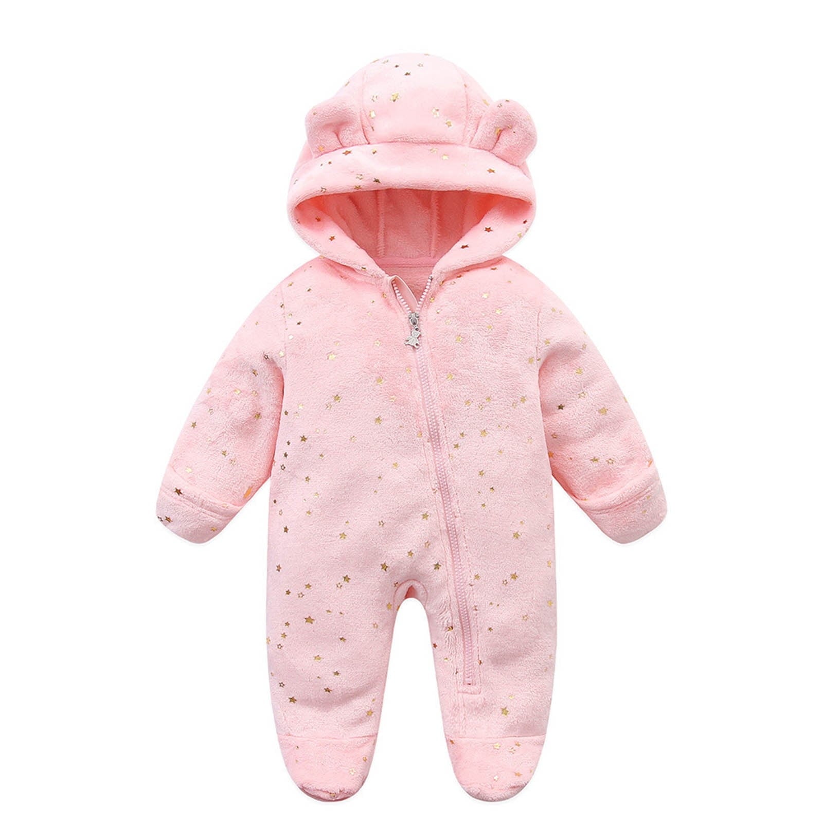 BJUTIR Baby Boy Bodysuits Baby Cotton Rompers Footless Pajamas Zipper Long Sleeve Sleeper Jumpsuit For 6-12 Months