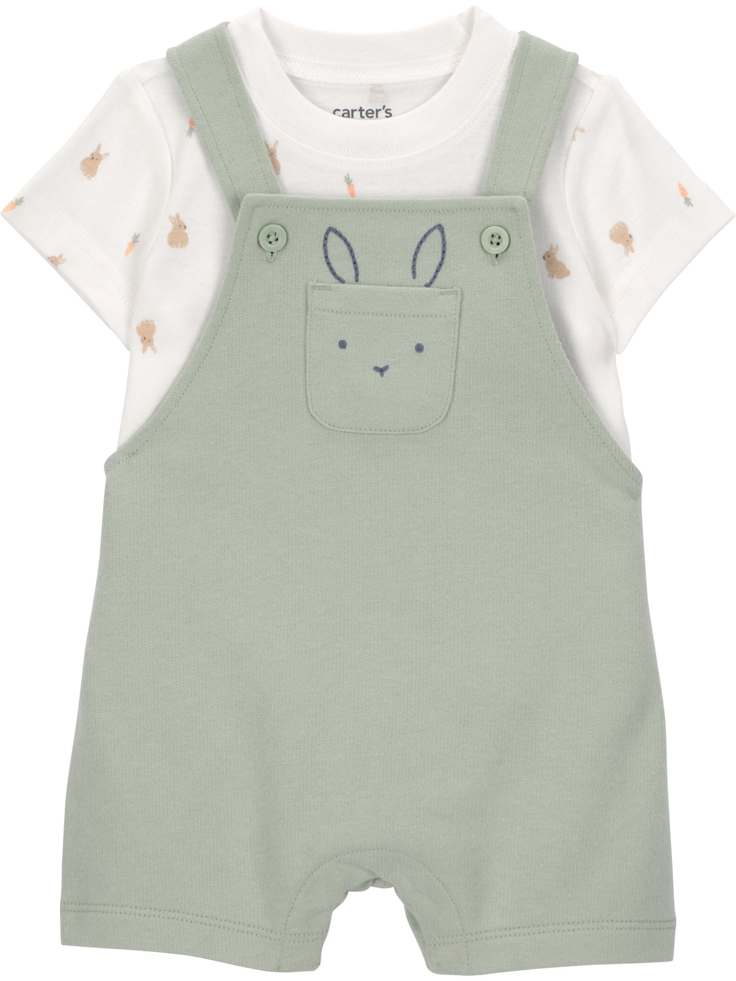 Carter's Child of Mine Baby Boy Easter Overalls Set, 2-Piece, Sizes Preemie-12 Months