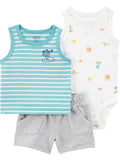 Carter's Child of Mine Baby Boy Outfit Set, 3-Piece, Sizes 0/3-24 Months