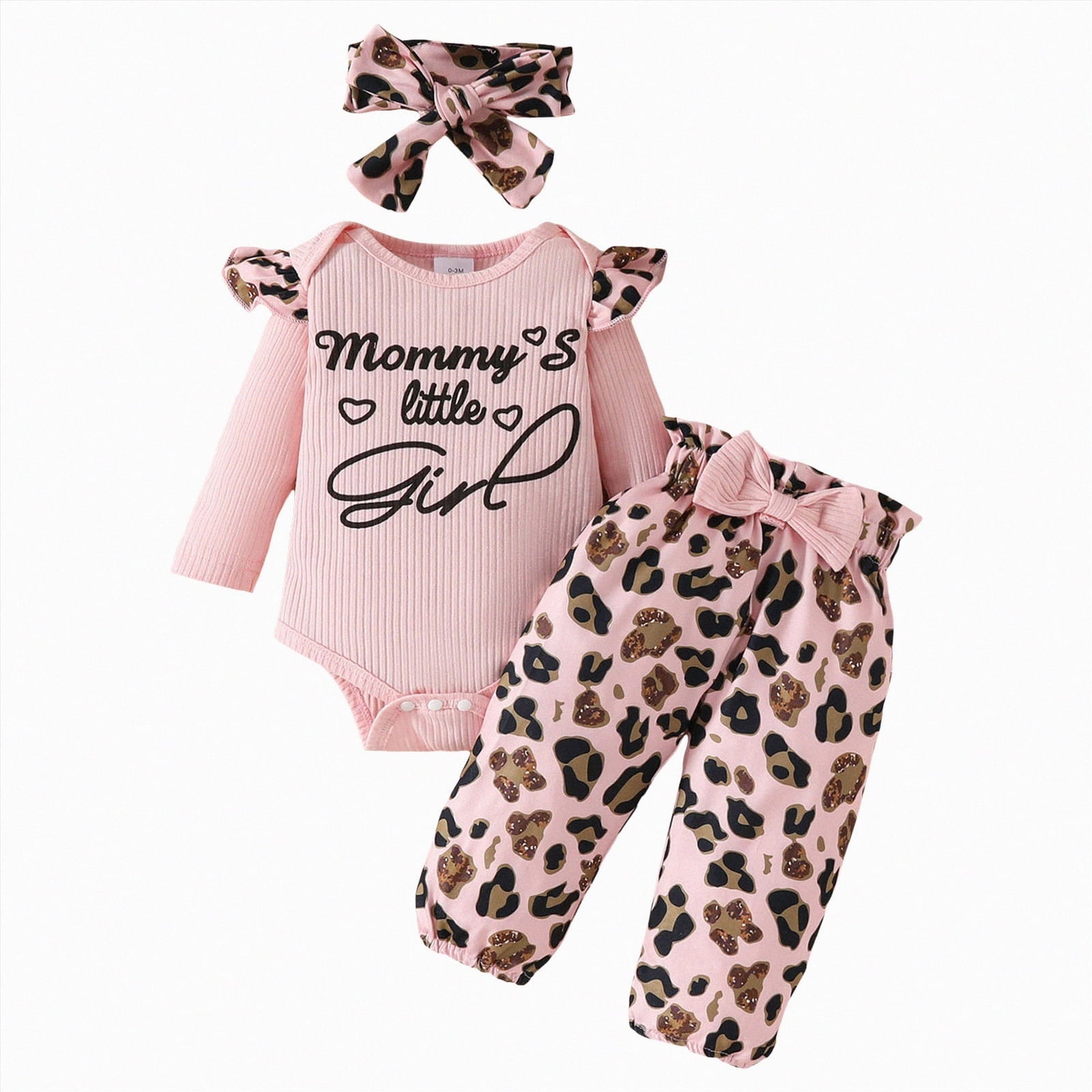 Gvdentm Preemie Newborn Clothes 3Months Infant Romper Fall Winter Outfits Gifts for Girls Cute Bell Bottoms Pant Sets(White,0-3 Months)