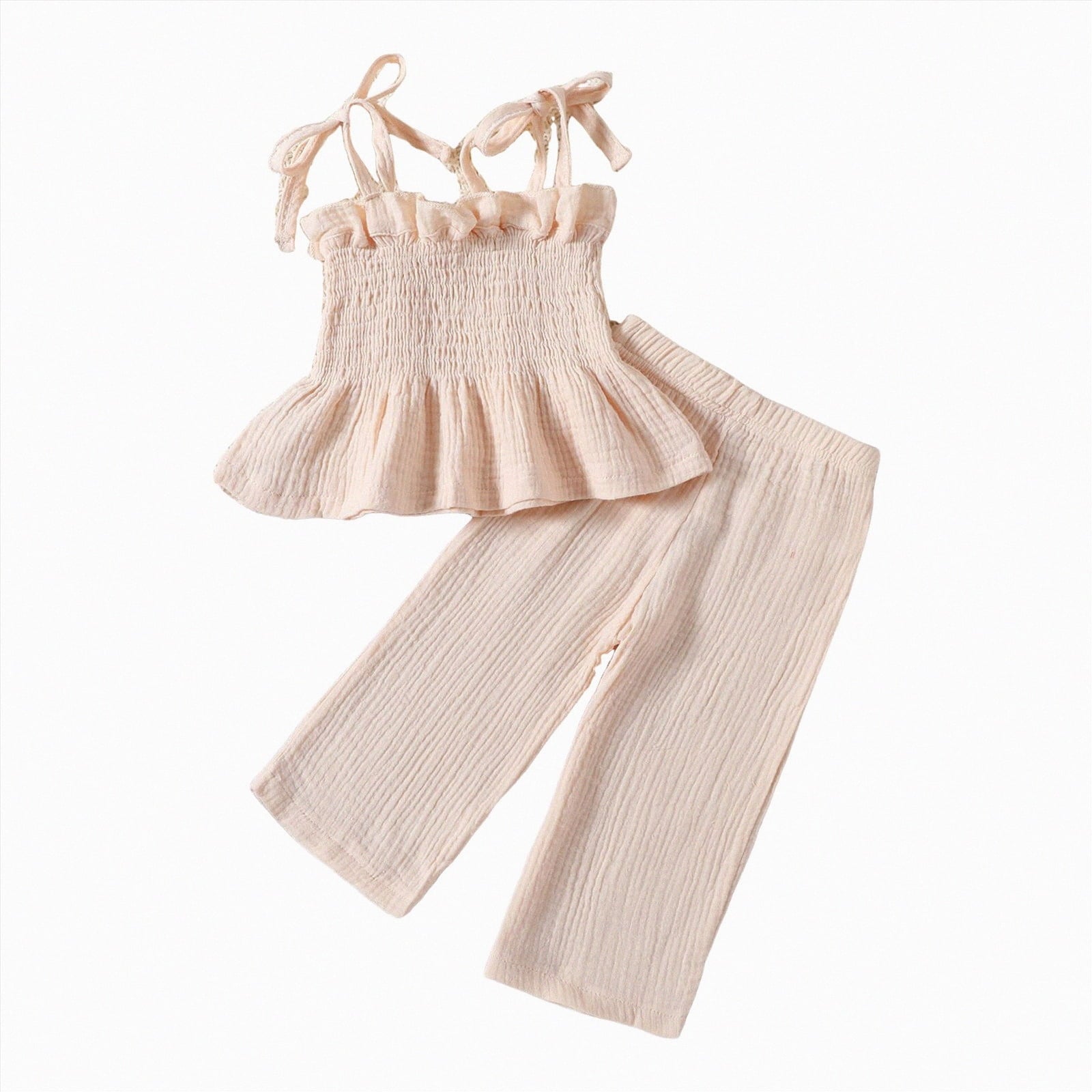 Gvdentm Preemie Newborn Clothes 3Months Infant Romper Fall Winter Outfits Gifts for Girls Cute Bell Bottoms Pant Sets(White,0-3 Months)