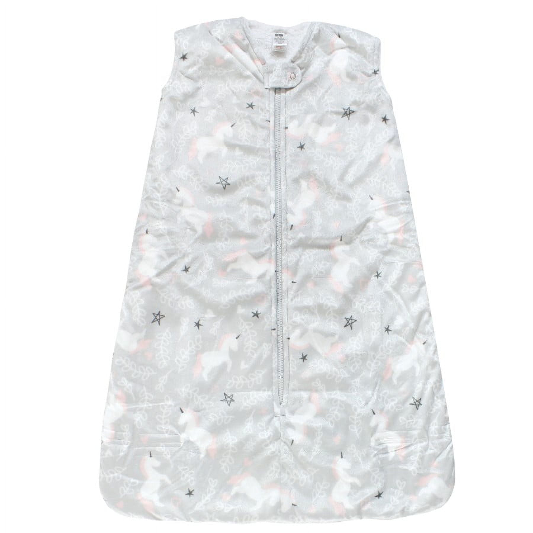 Hudson Baby Mink with Faux Shearling Inner Sleeping Bag, Sack, Blanket, Whimsical Unicorn, 0-6 Months