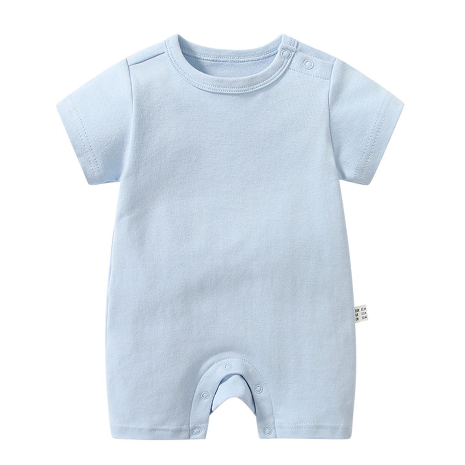 JUMESG Boy Baby Clothes Baby Cute design Bodysuit Short Sleeve One-Piece Baby Clothes for Boys 0 3 6 9 12 18 24 Months,Grey 3-6 Months