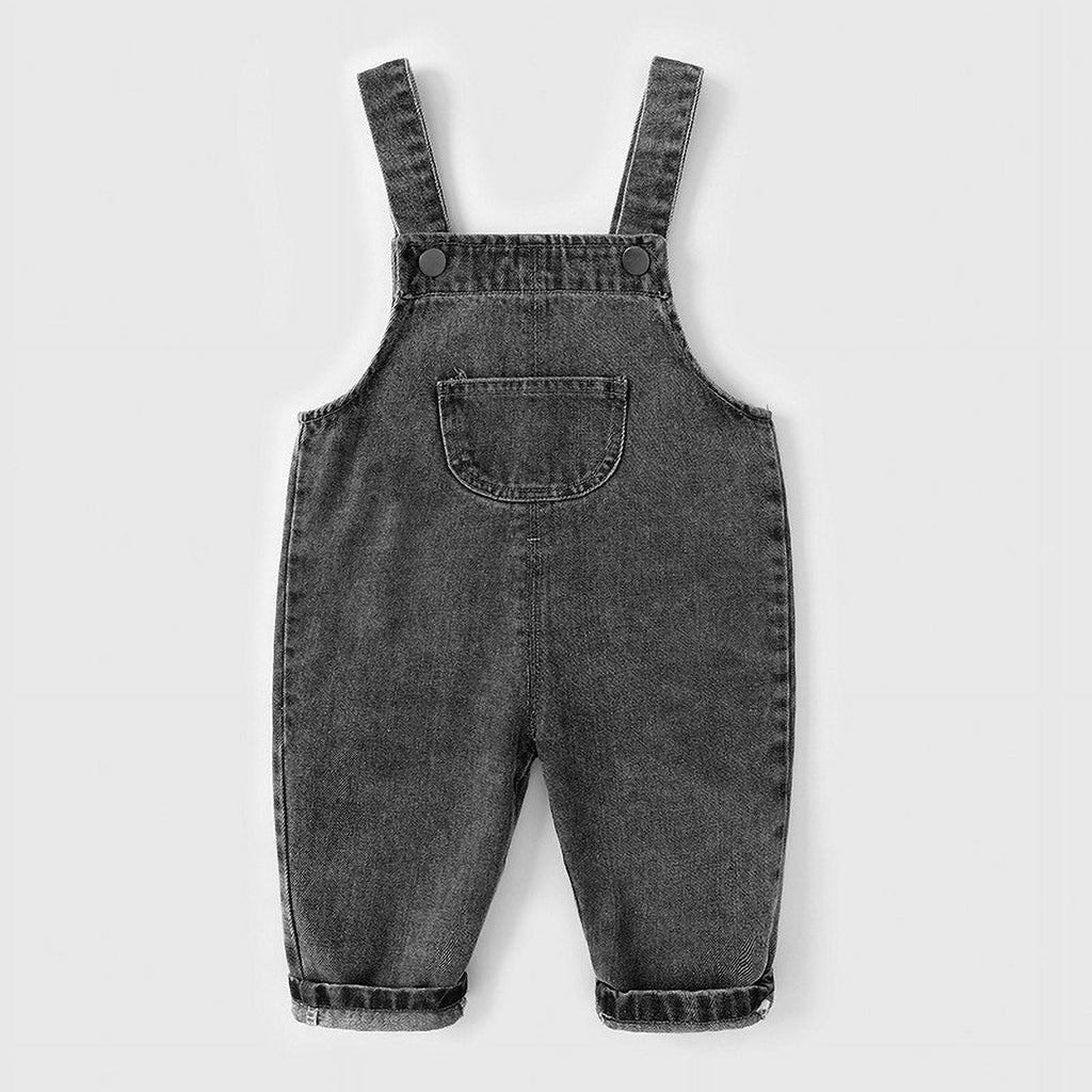 Posijego Toddler Baby Boy Girl Denim Overalls Sleeveless Spaghetti Straps Jean Jumpsuits with Pockets