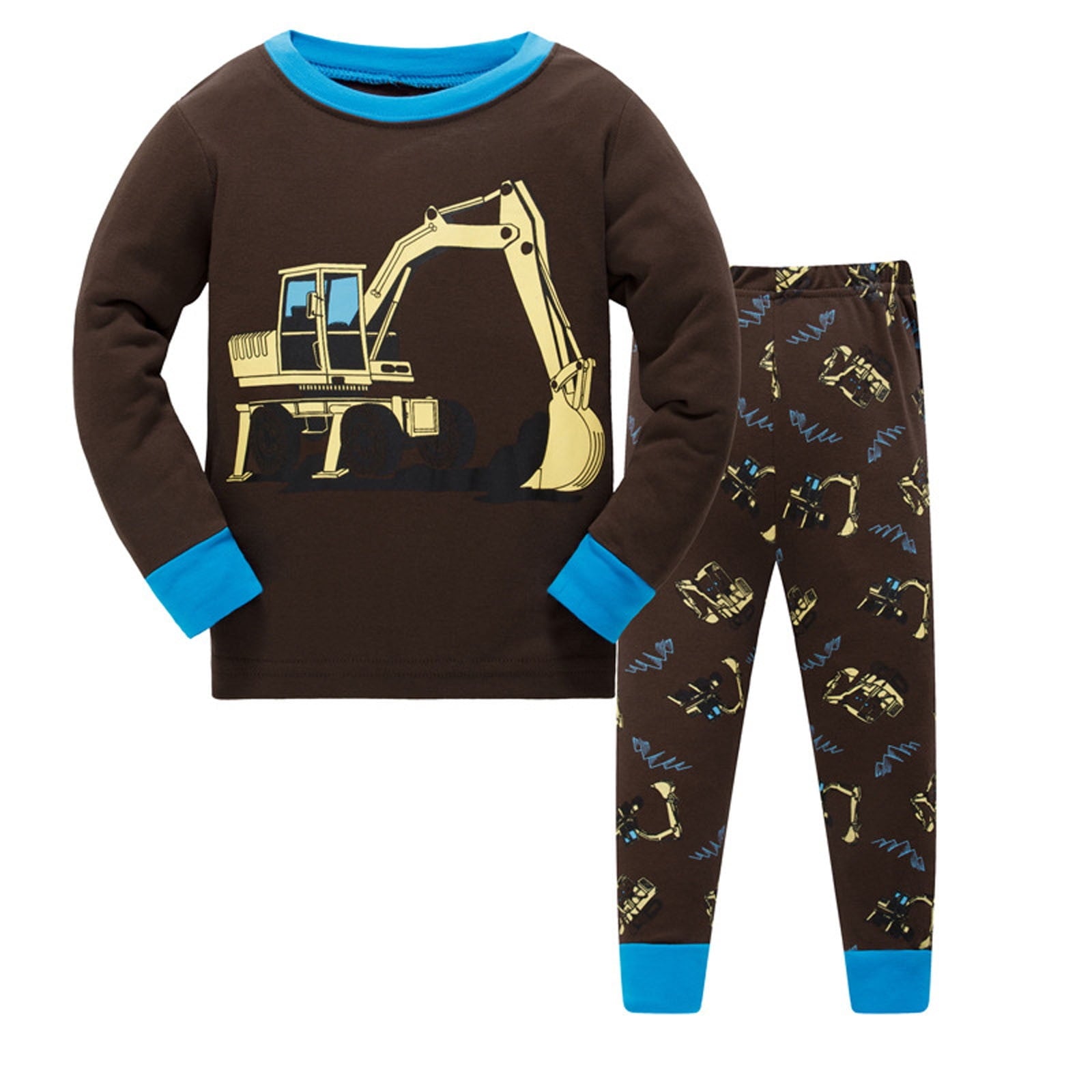 TBWNWG Trendy Girl's Cute Print Long Sleeve Top and Pants Outfit Set for Everyday Casual School and Outdoor Activities,Sizes 5-6 Years