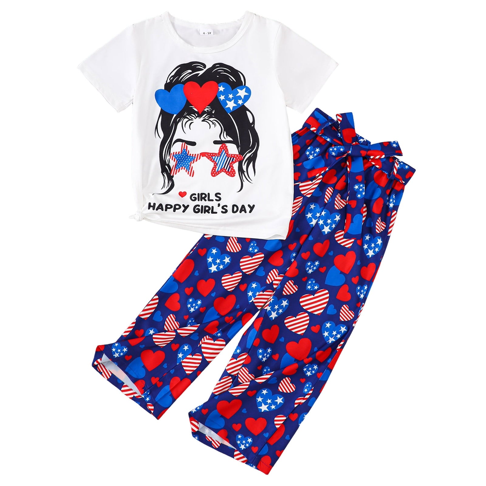 Zanarzt Toddler Summer Clothes Girls Toddler Baby Girl Clothes Summer Outfits Ruffle Sleeveless Shirt Kid Short Set for Girl Red,12-18 Months