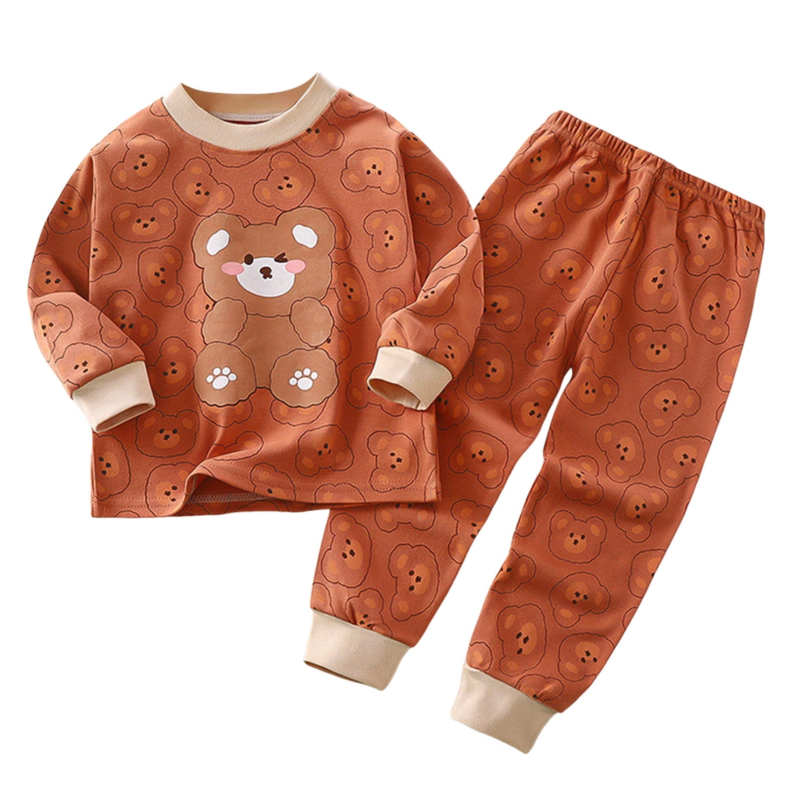 Zanarzt Baby Unisex Baby Pajamas Holiday 2 Piece Pajamas Sleepwear PJs Organic Cotton for Baby Toddler Kids Light Pink,3-6 Months