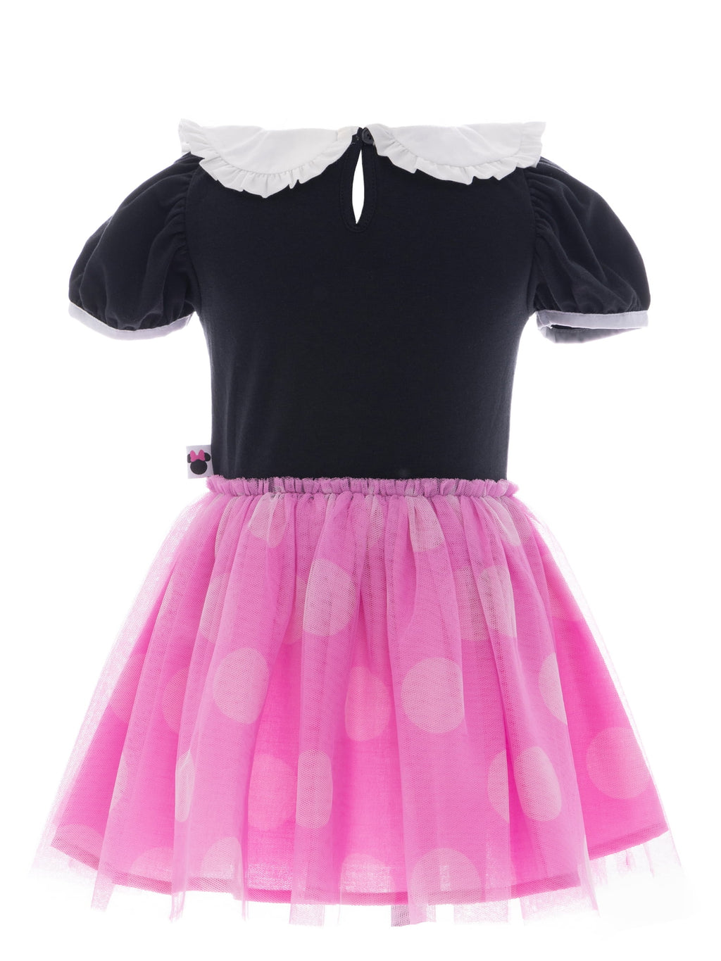 Minnie Mouse Toddler Girls Cosplay Tutu Dress with Puff Sleeves, Sizes 12M-5T