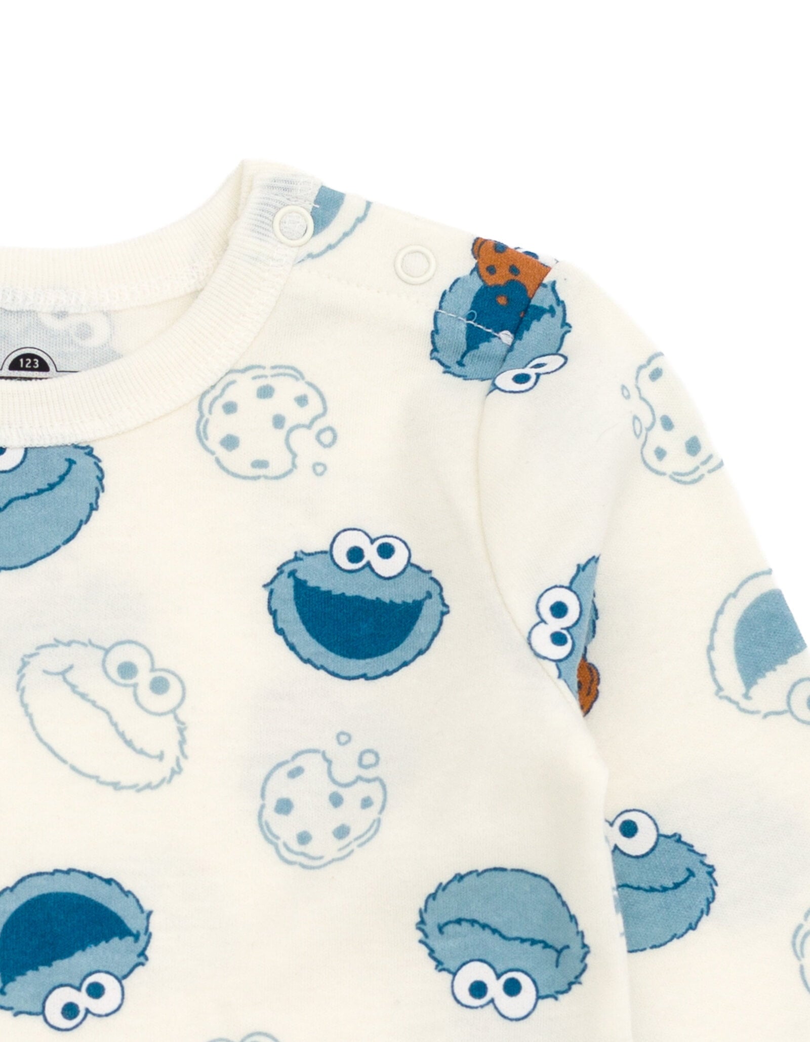 Sesame Street Cookie Monster Corduroy Ribbed Overall and T-Shirt Outfit Set Newborn to Infant