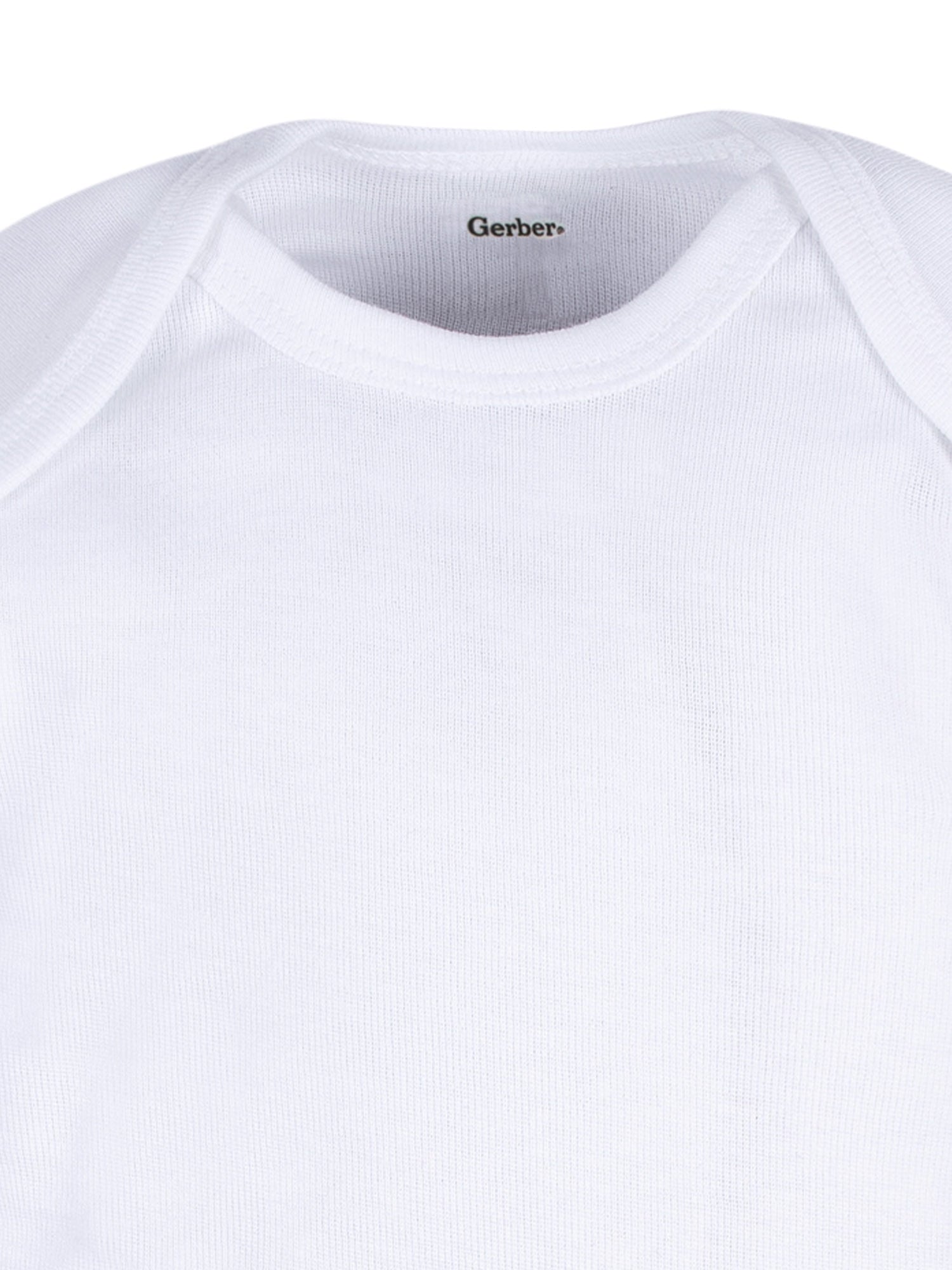Gerber Gender Neutral Leisure White Long Sleeve Cotton Bodysuit, 3-Pack, Sizes Preemie - 24 Months